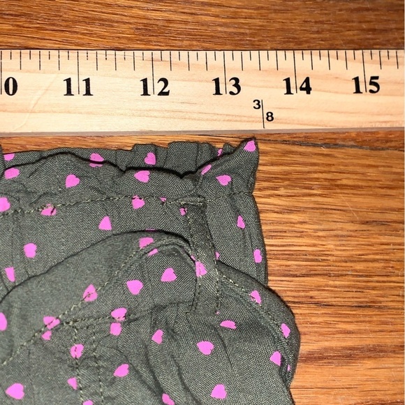BODEN girls size 16y XL drawstring lose fit jogger pants green pink hearts belt - Picture 8 of 10
